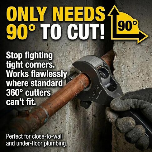 قاطع الأنابيب السقاطة، 2 في 1 قاطع مضغوط لأنبوب أرباع مغلقة، أداة قطع الأنابيب السقاطة لقطع الأنابيب النحاسية والمعدنية، PVC، Ppr، الخراطيم البلاستيكية (5/16 بوصة إلى 1 1/8 بوصة) in Kuwait