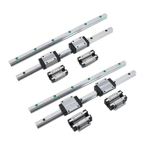 1pcs HGR20 HGR15 Square Linear Guide Rail HGH20CA HGW20CC HG15 Steel Flang Slider Block Carriages for CNC Router Engraver(2HGR15 4HGH15CA,200mm) in Saudi Arabia