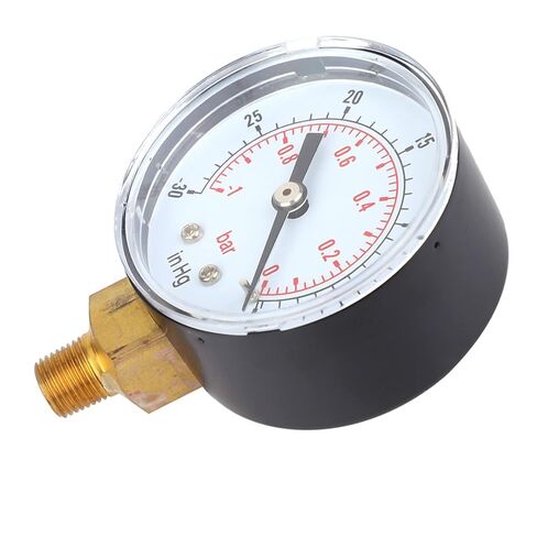 DAN&DRE Vacuum - 1-0 Bar - 30-0 Inch Hg 50mm 1/8 BSPT B M Connection Air Water Oil Vacuum Gauges in Kuwait