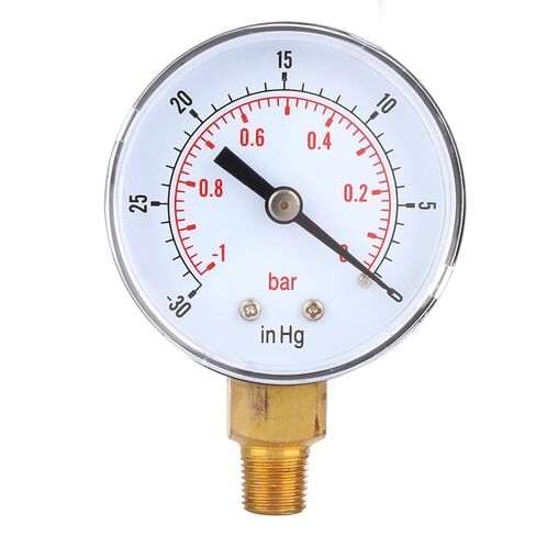 DAN&DRE Vacuum - 1-0 Bar - 30-0 Inch Hg 50mm 1/8 BSPT B M Connection Air Water Oil Vacuum Gauges in Kuwait