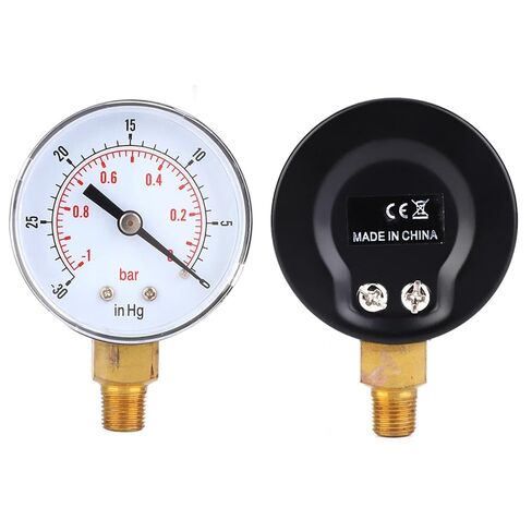 DAN&DRE Vacuum - 1-0 Bar - 30-0 Inch Hg 50mm 1/8 BSPT B M Connection Air Water Oil Vacuum Gauges in Kuwait