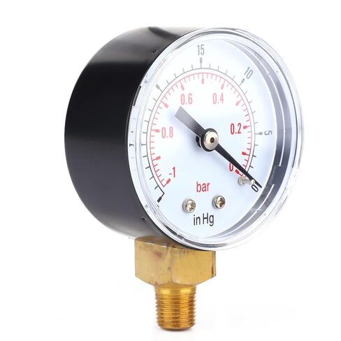 DAN&DRE Vacuum - 1-0 Bar - 30-0 Inch Hg 50mm 1/8 BSPT B M Connection Air Water Oil Vacuum Gauges in Kuwait