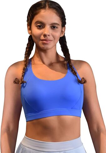 High Impact Sports Bras for Women, High Support Molded Cup Crisscross Back Workout Yoga Top in Saudi Arabia
