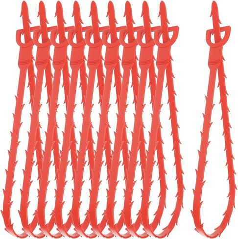 10 قطع حلزونية لتنظيف الصرف، 25 بوصة بمقبض مريح، أعواد براغي تنظيف الأنابيب، فعالة لإزالة الشعر والرواسب يدويًا في مطبخ الحمام لحوض الاستحمام والمرحاض وحوض المطبخ والصرف الصحي in Kuwait