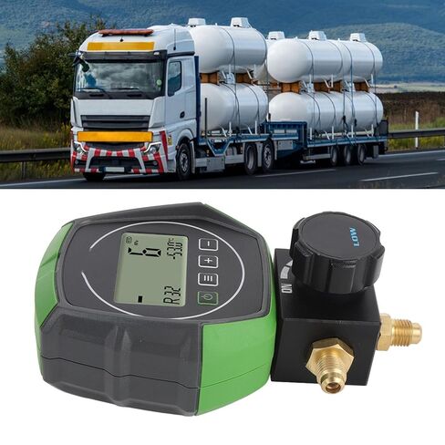 AUNMAS Refrigeration Digital Vacuum Gauges, 0KPa to 6000KPa 5 Units (KPa, Bar, PSI, InHg, KgF cm2) HVAC Vacuum Pressure Gauges for AC Fluoridation in Saudi Arabia
