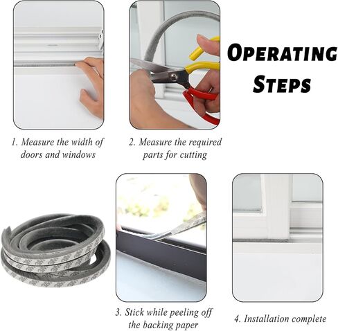 Weather Stripping Door Seal,Door Weather Stripping,Door Seal Strip for Door Frame,Foam Tape(33 Ft) in Kuwait