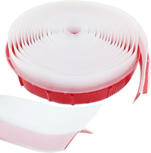 شريط إغلاق من السيليكون على شكل حرف T، سدادة باب شفافة بطول 40 قدمًا، تجريد باب الدش، سدادة مسودة لجانب الباب والنافذة (1.97 بوصة) in Kuwait