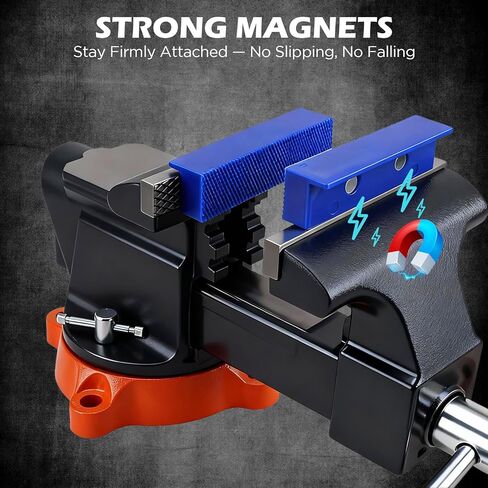 قطعتان من وسادات الفك الملزمة المغناطيسية مقاس 4.5 بوصة، أغطية الفك الناعمة من مادة TPU مع سطح وافل، وسادات ملزمة واقية غير قابلة للتشوه لملزمة المقعد، ومكبس الحفر، وأعمال المعادن والأعمال الخشبية in Kuwait