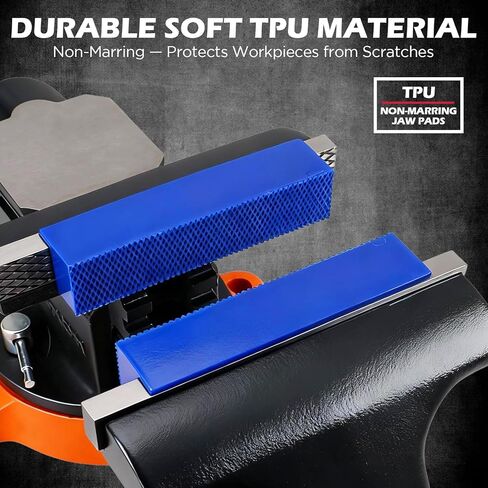 قطعتان من وسادات الفك الملزمة المغناطيسية مقاس 4.5 بوصة، أغطية الفك الناعمة من مادة TPU مع سطح وافل، وسادات ملزمة واقية غير قابلة للتشوه لملزمة المقعد، ومكبس الحفر، وأعمال المعادن والأعمال الخشبية in Kuwait