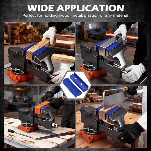 قطعتان من وسادات الفك الملزمة المغناطيسية مقاس 4.5 بوصة، أغطية الفك الناعمة من مادة TPU مع سطح وافل، وسادات ملزمة واقية غير قابلة للتشوه لملزمة المقعد، ومكبس الحفر، وأعمال المعادن والأعمال الخشبية in Kuwait