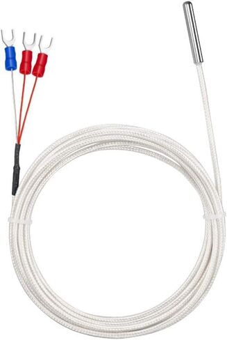 Pt100 Temperature Sensor Probe, Three-wire System, Waterproof Stainless Steel Thermistor Three Wire High Precise Accuracy Range -50℃ To 450℃, Enhanced Durability And Accuracy(4meter) in Kuwait