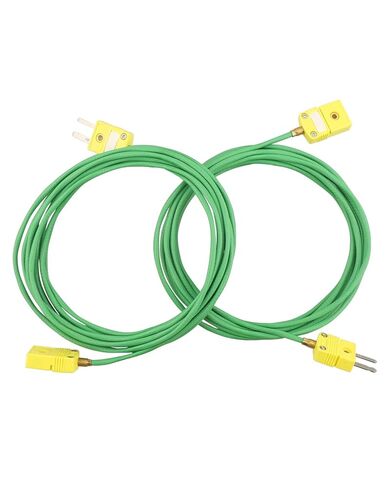 K-Type Thermocouple Extension Cable 118 Inch, Green Type K Thermocouple Wire with Male & Female Connector, -200°F to 2500°F Temperature Signal Extension 2 Pack in Saudi Arabia