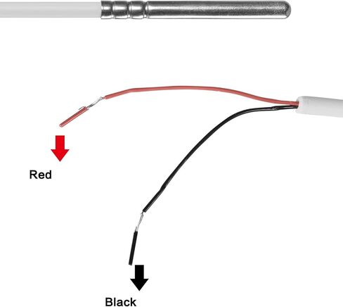 Jadeshay 10K Temperature Sensor Probe, NTC Thermistor Thermocouple Waterproof Thermistor Temperature Sensor Probe 0.5 m in Saudi Arabia
