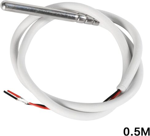 Jadeshay 10K Temperature Sensor Probe, NTC Thermistor Thermocouple Waterproof Thermistor Temperature Sensor Probe 0.5 m in Saudi Arabia