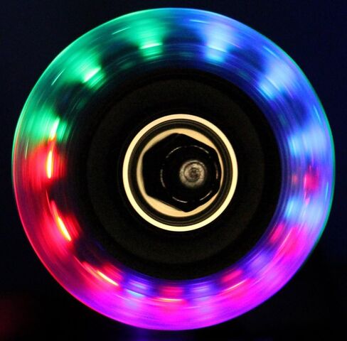 Led Inline Wheels 64mm 82a Skate Roller Blade Light Up 2-Pack with ABEC 9 Bearings in Saudi Arabia