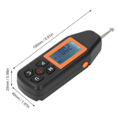 Digital Force Meter 5N Tension Pressure Tester Portable Push Pull Meter with LCD Display Backlit for Lab Home Site N LB Kg Oz Units in Saudi Arabia