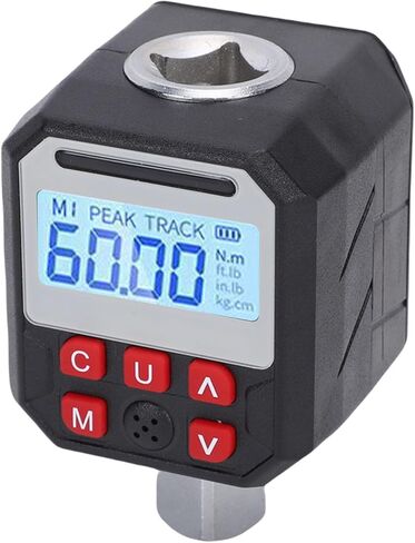 Digital Torsion Wrench Adapter 1/2in Drive Torque Meter Tester with Digital Display 9 Preset Groups Data Storage for Quality Control Optimization in Saudi Arabia