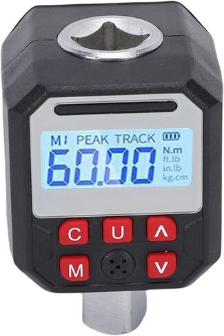Digital Torsion Wrench Adapter 1/2in Drive Torque Meter Tester with Digital Display 9 Preset Groups Data Storage for Quality Control Optimization in Saudi Arabia