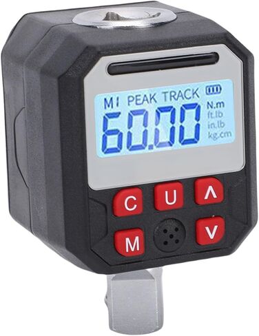 Digital Torsion Wrench Adapter 1/2in Drive Torque Meter Tester with Digital Display 9 Preset Groups Data Storage for Quality Control Optimization in Saudi Arabia