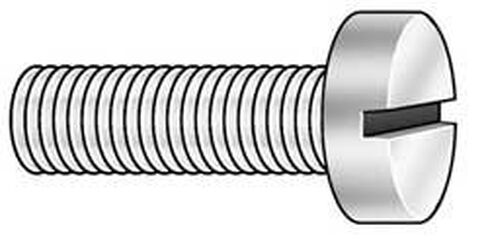 #8-32 x 1/2" Fillister Head Slotted Machine Screw, 100 pk. in Saudi Arabia