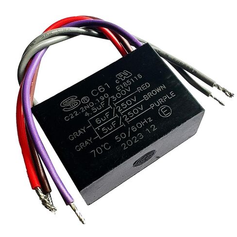 C61 Ceiling Fan Capacitor C61 4.5uF+5uF+6uF 5 Wire 250VAC in Saudi Arabia