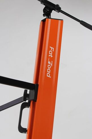 حامل لوحة مفاتيح DJ من Fat Toad Column بطبقتين مع محول ذراع ميكروفون (سلسلة SlidingTower) - حامل للقرص الدوار الرقمي، معدات الصوت، مركب الاستوديو - منصة تثبيت البيانو الإلكترونية المزدوجة in Kuwait