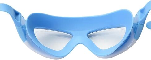 Swim Goggles With Earplugs Anti-Fog Waterproof Large Swimming Pool Eyewear Water Sports Glasses in Saudi Arabia
