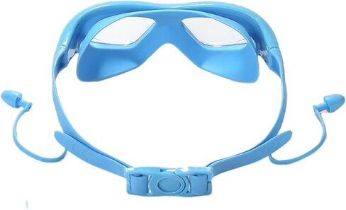 Swim Goggles With Earplugs Anti-Fog Waterproof Large Swimming Pool Eyewear Water Sports Glasses in Saudi Arabia