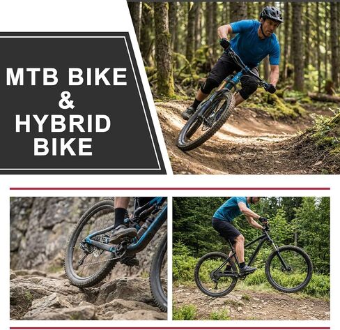 مجموعة إطارات وأنابيب الدراجة الجبلية مكونة من قطعتين: إطارات MTB للحماية من الثقوب مقاس 16/20/24/26 بوصة مع أنابيب داخلية بوتيل شديدة التحمل ورافعات إطارات لركوب الدراجات على الطرق الوعرة in Kuwait