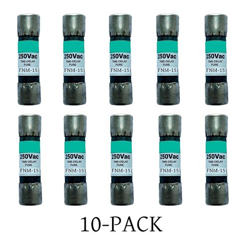 10-حزمة جديدة FNM-15 FNM-15A FNM 15A 250Vac صمامات تأخير الوقت، FNM-15A صمامات خرطوشة رفض الفئة CC الحالية in Kuwait