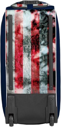 حقيبة الخفافيش المتدحرجة من Boombah Brute مقاس 2.0-35 بوصة × 15 بوصة × 12-1/2 بوصة - Old Glory Navy/Red/White - تحمل 4 مضارب ومساحة للعتاد - حقيبة بعجلات in Kuwait