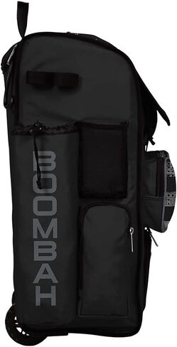 حقيبة Boombah Rolling Superpack 2.0 للبيسبول/الكرة اللينة - 23-1/2 بوصة × 13-1/2 بوصة × 9-1/2 بوصة - USA Honor Black Ops أسود/فحمي - مقبض تلسكوبي - يحمل 4 مضارب - إصدار بعجلات in Kuwait