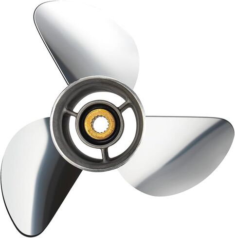 YOUNG PROPS 14 3/4x 19 Replace OEM# 61A-45974-00-00 Stainless Steel Outboard Boat Propeller for Yamaha Engines 135-300 HP 14.75x19 Prop 15 Tooth RH in Saudi Arabia