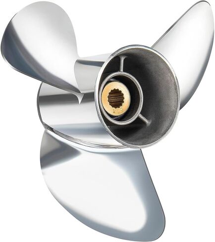 YOUNG PROPS 14 3/4x 19 Replace OEM# 61A-45974-00-00 Stainless Steel Outboard Boat Propeller for Yamaha Engines 135-300 HP 14.75x19 Prop 15 Tooth RH in Saudi Arabia