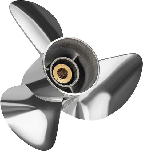 YOUNG PROPS 14 3/4x 19 Replace OEM# 61A-45974-00-00 Stainless Steel Outboard Boat Propeller for Yamaha Engines 135-300 HP 14.75x19 Prop 15 Tooth RH in Saudi Arabia