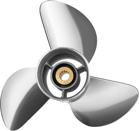 YOUNG PROPS 14 3/4x 19 Replace OEM# 61A-45974-00-00 Stainless Steel Outboard Boat Propeller for Yamaha Engines 135-300 HP 14.75x19 Prop 15 Tooth RH in Saudi Arabia