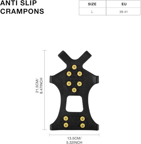 SF Retractable Ice Fishing Picks with Safety Whistle/Safety Kit Plug-in, Whistle, XL Ice Cleats for Shoes and Boots, Emergency Accessories Outfit for Skating Sled Walking in Saudi Arabia