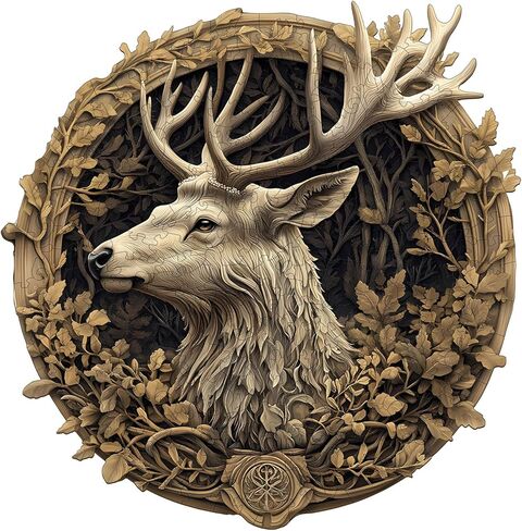 KAAYEE Wooden Puzzles for Adults, 3D Vision Mechanical Dragon Wooden Jigsaw Puzzles, Unique Shape Advanced Wood Puzzle Adult Birthday Fathers Mothers Gifts Family Games (M-11.4 * 11.3in-200pcs) in Saudi Arabia