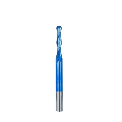 1pcs Carbide 2 Flute Ball Nose End Mills 3.175mm Shank Spiral Milling Cutter for Aluminum Metal Milling Tool CNC Engraving Bit(3.175x1.5x12x40mm) in Saudi Arabia