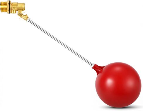 3/4 Inch Stainless Steel Float Valve for Water Tank and Trough, Heavy Duty Design with Adjustable Angle Rod, Float Ball for Stock Tank Pool Water Level Control in Saudi Arabia