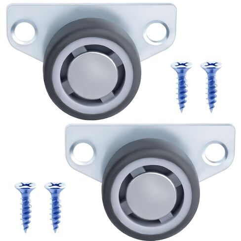 2 Pcs Small Wheels, Low Profile Casters, Side Mount Caster Wheels, Roller Wheel Casters for Drawers, Furniture, DIY Project, Trays (1.25'') in Kuwait
