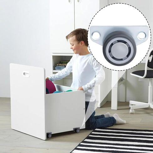 2 Pcs Small Wheels, Low Profile Casters, Side Mount Caster Wheels, Roller Wheel Casters for Drawers, Furniture, DIY Project, Trays (1.25'') in Kuwait