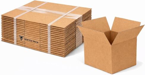 صناديق شحن صغيرة بطول 25.4 سم × عرض 25.4 سم × ارتفاع 25.4 سم، 25 قطعة، صندوق من الورق المقوى للشحن والنقل والبريد والتعبئة والتغليف والتخزين in Kuwait