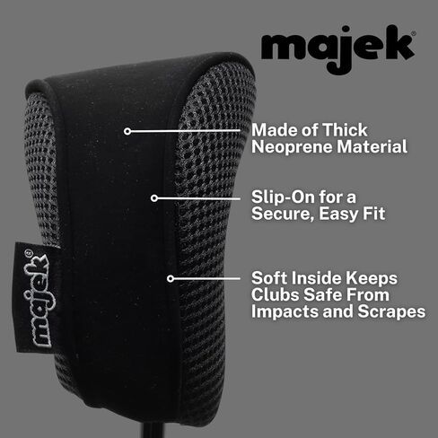 Black All Hybrid Headcover Set 2 3 4 5 6 7 8 9 Pw Golf Club Covers Head Cover Mesh 2-pw Complete in Kuwait