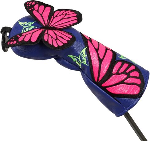 mytag Butterfly Patch Golf Club Covers, Golf Head Covers for Woods and Driver 3D Craft Blue Headcover in Saudi Arabia