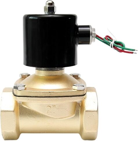 2 "صمام الملف اللولبي النحاسي المغلق عادة بدرجة حرارة عالية 24Vac 12VDC 24VDC 220VAC 110VAC ختم التمثيل المباشر (1 12، NPT_24VDC) in Kuwait