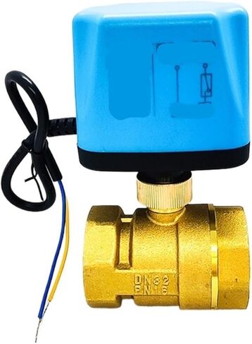 1-1/4 "صمام كروي مغلق عادة AC220V DC12V DC24V 2-سلك صمام كروي نحاسي صمام كروي (24VDC_عادي مغلق) in Kuwait