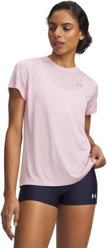 Under Armour Women's Velocity Textured Short Sleeve Crew Neck T Shirt in Kuwait
