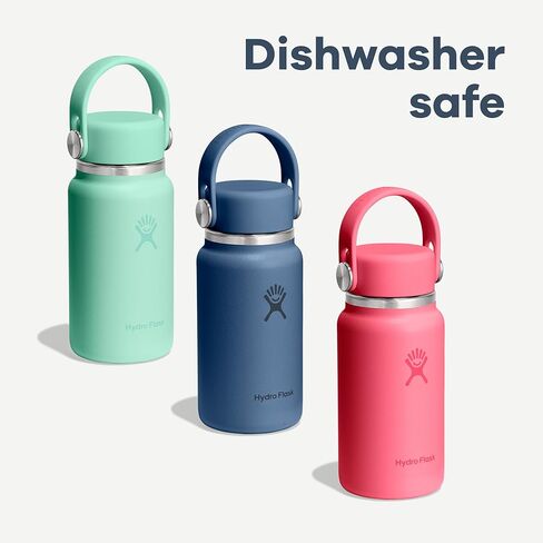Hydro Flask Micro Bottle - Insulated Mini Leak Proof Flask for Purse or Pocket in 6.7 Oz Tonal White in Saudi Arabia