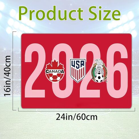 World Cup Soccer Rug 2026 Soccer Gifts World Cup Merchandise Soccer Ball Rugs Football Room Decor for Boys Front Door Rug Crystal Velvet Rug 16x24 Inch Door Mats for Entrance Kitchen Bedroom in Kuwait